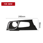 Adesivo decorativo per pannello di posizione del cambio in fibra di carbonio 2 in 1 per BMW Serie 5 G38 528Li / 530Li / 540Li 2018, guida a sinistra, Gear Position