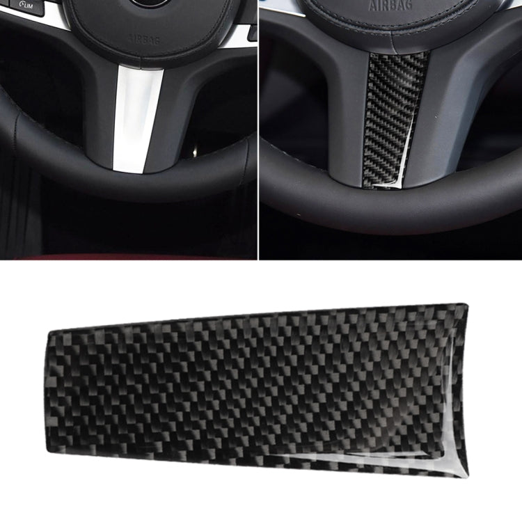 Adesivo decorativo per volante in fibra di carbonio per BMW Serie 5 G30/G38 X3 G01/G08, Steering Wheel