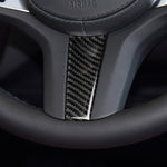 Adesivo decorativo per volante in fibra di carbonio per BMW Serie 5 G30/G38 X3 G01/G08, Steering Wheel