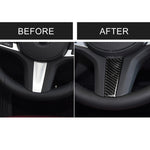 Adesivo decorativo per volante in fibra di carbonio per BMW Serie 5 G30/G38 X3 G01/G08, Steering Wheel
