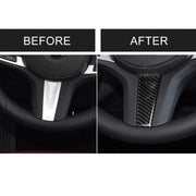 Adesivo decorativo per volante in fibra di carbonio per BMW Serie 5 G30/G38 X3 G01/G08, Steering Wheel