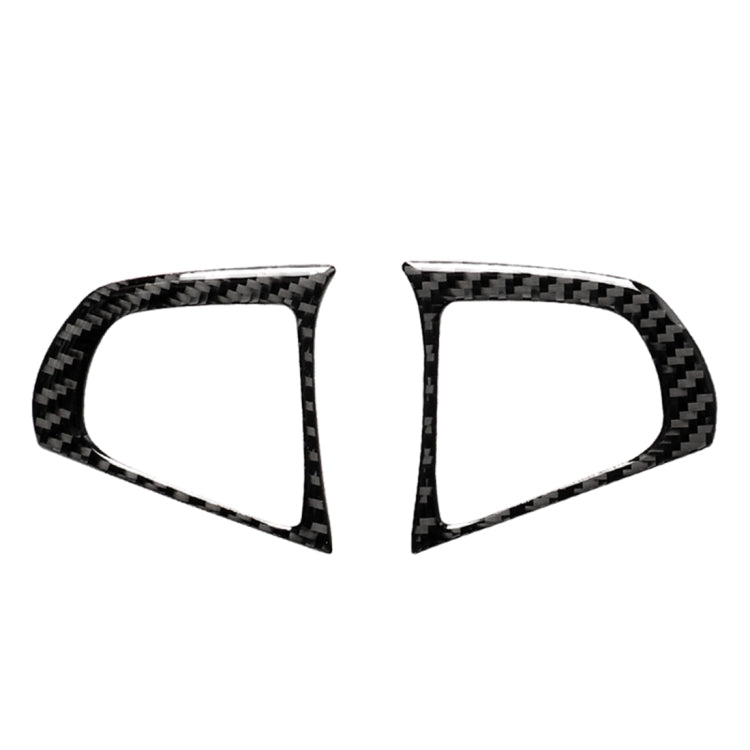 Configurazione dei pulsanti del volante in fibra di carbonio per auto B Adesivo decorativo per BMW Serie 5 G30/G38 X3 G01/G08, Steering Wheel Button