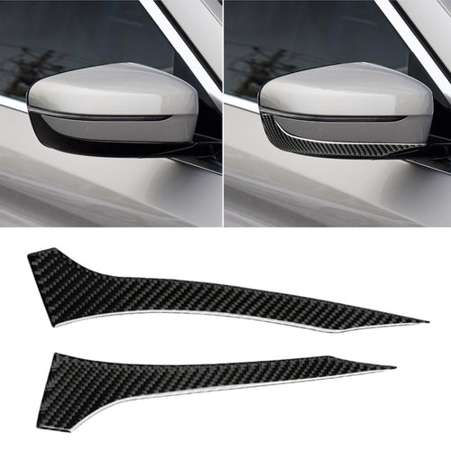 2 adesivi decorativi per striscia paraurti specchietto retrovisore in fibra di carbonio per auto per BMW G30 (2018-2019) / G11 (2016-2019), guida a destra senza lente, Rearview Mirror Right Drive without Lens