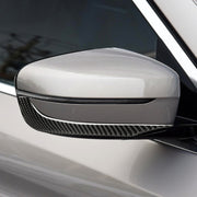 2 adesivi decorativi per striscia paraurti specchietto retrovisore in fibra di carbonio per auto per BMW G30 (2018-2019) / G11 (2016-2019), guida a destra senza lente, Rearview Mirror Right Drive without Lens