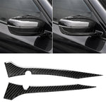 2 adesivi decorativi per striscia paraurti specchietto retrovisore in fibra di carbonio per auto per BMW G30 (2018-2019) / G11 (2016-2019), guida a destra con fotocamera, Rearview Mirror Right Drive with Camera