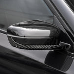 2 adesivi decorativi per striscia paraurti specchietto retrovisore in fibra di carbonio per auto per BMW G30 (2018-2019) / G11 (2016-2019), guida a destra con fotocamera, Rearview Mirror Right Drive with Camera