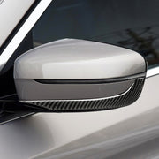 Adesivo decorativo per striscia paraurti specchietto retrovisore auto in fibra di carbonio da 2 pezzi per BMW G30 (2018-2019) / G11 (2016-2019), guida a sinistra senza lente, Rearview Mirror Left Drive without Lens