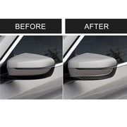 Adesivo decorativo per striscia paraurti specchietto retrovisore auto in fibra di carbonio da 2 pezzi per BMW G30 (2018-2019) / G11 (2016-2019), guida a sinistra senza lente, Rearview Mirror Left Drive without Lens