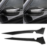 Adesivo decorativo per striscia paraurti specchietto retrovisore auto in fibra di carbonio da 2 pezzi per BMW G30 (2018-2019) / G11 (2016-2019), guida a sinistra con fotocamera, Rearview Mirror Left Drive with Camera
