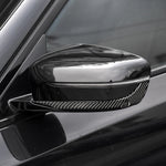 Adesivo decorativo per striscia paraurti specchietto retrovisore auto in fibra di carbonio da 2 pezzi per BMW G30 (2018-2019) / G11 (2016-2019), guida a sinistra con fotocamera, Rearview Mirror Left Drive with Camera