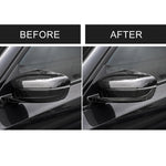Adesivo decorativo per striscia paraurti specchietto retrovisore auto in fibra di carbonio da 2 pezzi per BMW G30 (2018-2019) / G11 (2016-2019), guida a sinistra con fotocamera, Rearview Mirror Left Drive with Camera
