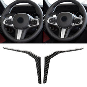 Adesivo decorativo per pannello inferiore del volante in fibra di carbonio per auto per BMW G30 (2018-2020) / G01 (2018-2020) / G02 (2019-2020), Steering Wheel Lower Panel
