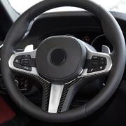 Adesivo decorativo per pannello inferiore del volante in fibra di carbonio per auto per BMW G30 (2018-2020) / G01 (2018-2020) / G02 (2019-2020), Steering Wheel Lower Panel