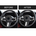 Adesivo decorativo per pannello inferiore del volante in fibra di carbonio per auto per BMW G30 (2018-2020) / G01 (2018-2020) / G02 (2019-2020), Steering Wheel Lower Panel
