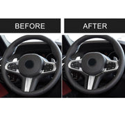 Adesivo decorativo per pannello inferiore del volante in fibra di carbonio per auto per BMW G30 (2018-2020) / G01 (2018-2020) / G02 (2019-2020), Steering Wheel Lower Panel