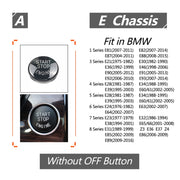 Copertura del pulsante della chiave di avviamento del motore dell'auto per telaio BMW E90, For BMW E90 Chassis (Black), For BMW E90 Chassis (Blue), For BMW E90 Chassis (Red), For BMW E90 Chassis (Silver)