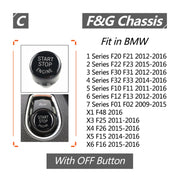 Copertura del pulsante della chiave di avviamento del motore dell'auto per telaio BMW G / F, con avvio e arresto, For BMW G / F Chassis, with Start and Stop (Black), For BMW G / F Chassis, with Start and Stop (Blue)                                     ...
