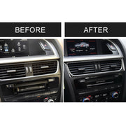 Adesivo decorativo per telaio uscita aria aria condizionata in fibra di carbonio per auto per Audi A4 B8 2009-2016 / A5 2008-2017 / Q5 2009-20178203;, Guida a sinistra, Air Outlet Frame
