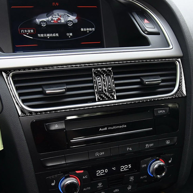 Adesivo cornice uscita aria in fibra di carbonio per Audi