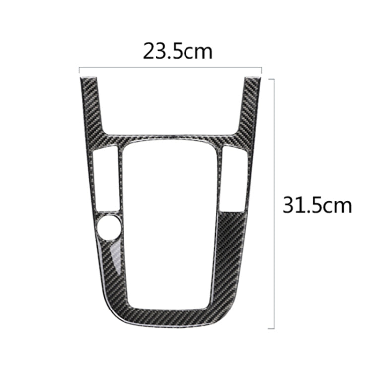 Adesivo decorativo per pannello di posizione del cambio in fibra di carbonio per Audi 2010-2018 Q5 / 2009-2016 A4L / 2009-2016 A5, guida a sinistra, Gear Position (B)