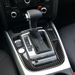 Adesivo decorativo per pannello di posizione del cambio in fibra di carbonio per Audi 2010-2018 Q5 / 2009-2016 A4L / 2009-2016 A5, guida a sinistra, Gear Position (B)