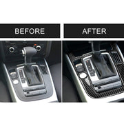 Adesivo decorativo per pannello di posizione del cambio in fibra di carbonio per Audi 2010-2018 Q5 / 2009-2016 A4L / 2009-2016 A5, guida a sinistra, Gear Position (B)