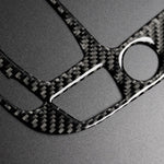 Adesivo decorativo per pannello di posizione del cambio in fibra di carbonio per Audi 2010-2018 Q5 / 2009-2016 A4L / 2009-2016 A5, guida a sinistra, Gear Position (C)