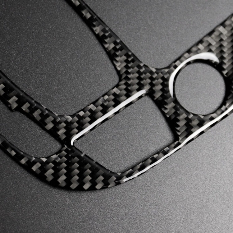 Adesivo decorativo per pannello di posizione del cambio in fibra di carbonio per Audi 2010-2018 Q5 / 2009-2016 A4L / 2009-2016 A5, guida a sinistra, Gear Position (C)