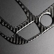 Adesivo decorativo per pannello di posizione del cambio in fibra di carbonio per Audi 2010-2018 Q5 / 2009-2016 A4L / 2009-2016 A5, guida a sinistra, Gear Position (C)