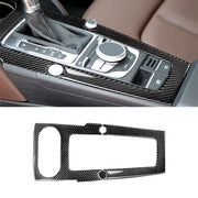 Adesivo decorativo per pannello di posizione del cambio in fibra di carbonio per auto per Audi 2014-2017 A3, guida a sinistra, Gear Position For A3