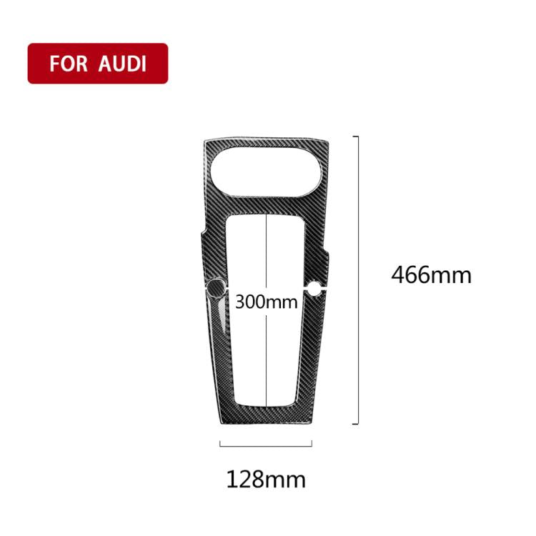 Adesivo decorativo per pannello di posizione del cambio in fibra di carbonio per auto per Audi 2014-2017 A3, guida a sinistra, Gear Position For A3
