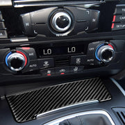 Adesivo decorativo per pannello accendisigari in fibra di carbonio per auto per Audi 2010-2018 Q5 / 2009-2016 A4L / 2009-2016 A5, Storage Cigarette Lighter