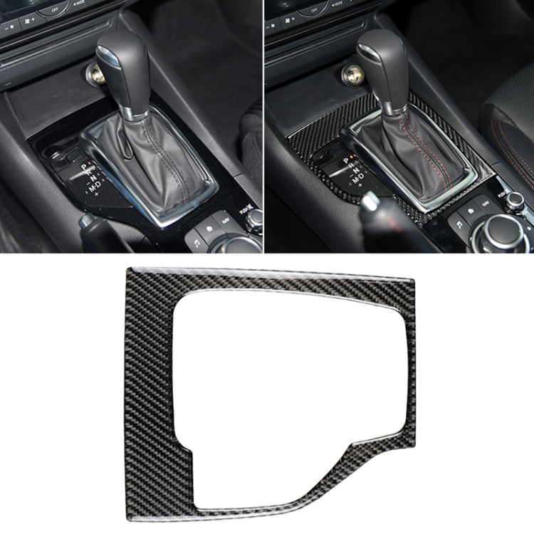 Telaio dell'ingranaggio con guida sinistra in fibra di carbonio per auto, un adesivo decorativo per Mazda Axela 2013-2016, Left Drive Gear Frame A