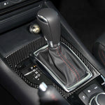 Telaio dell'ingranaggio con guida sinistra in fibra di carbonio per auto, un adesivo decorativo per Mazda Axela 2013-2016, Left Drive Gear Frame A