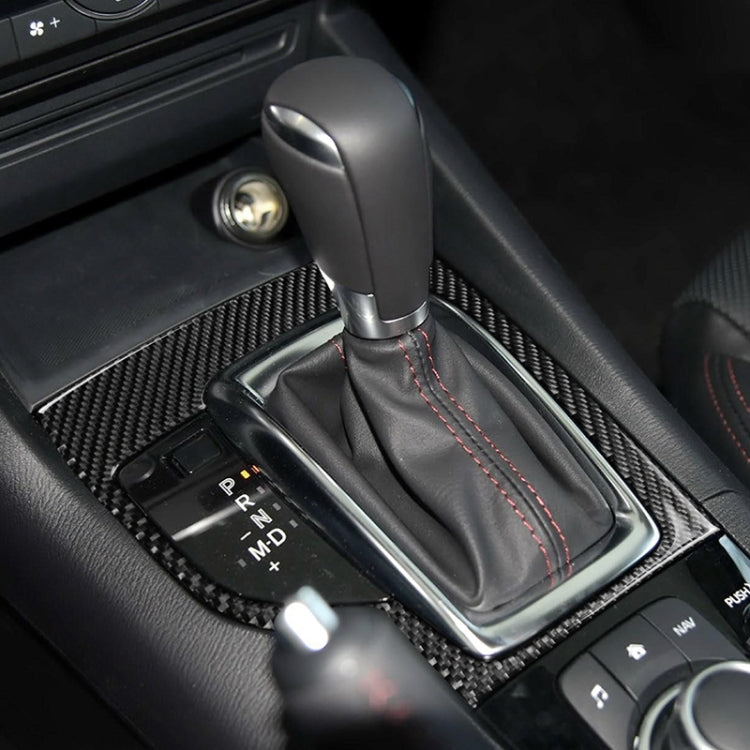 Telaio dell'ingranaggio con guida sinistra in fibra di carbonio per auto, un adesivo decorativo per Mazda Axela 2013-2016, Left Drive Gear Frame A