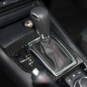 Telaio dell'ingranaggio con guida sinistra in fibra di carbonio per auto, un adesivo decorativo per Mazda Axela 2013-2016, Left Drive Gear Frame A