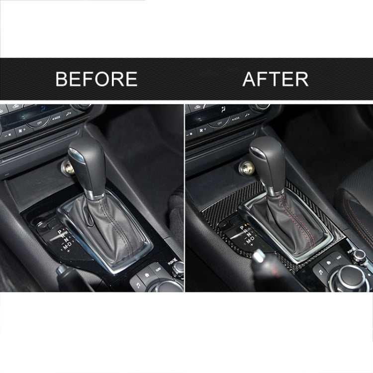 Telaio dell'ingranaggio con guida sinistra in fibra di carbonio per auto, un adesivo decorativo per Mazda Axela 2013-2016, Left Drive Gear Frame A