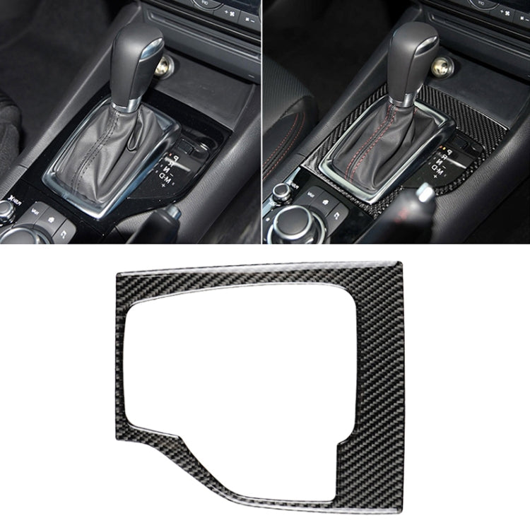 Telaio dell'ingranaggio con guida destra in fibra di carbonio per auto, un adesivo decorativo per Mazda Axela 2013-2016, Right Drive Gear Frame A