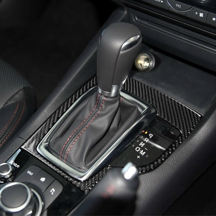 Telaio dell'ingranaggio con guida destra in fibra di carbonio per auto, un adesivo decorativo per Mazda Axela 2013-2016, Right Drive Gear Frame A