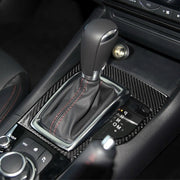 Telaio dell'ingranaggio con guida destra in fibra di carbonio per auto, un adesivo decorativo per Mazda Axela 2013-2016, Right Drive Gear Frame A