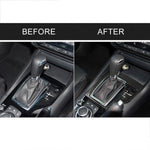 Telaio dell'ingranaggio con guida destra in fibra di carbonio per auto, un adesivo decorativo per Mazda Axela 2013-2016, Right Drive Gear Frame A