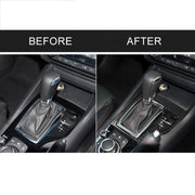 Telaio dell'ingranaggio con guida destra in fibra di carbonio per auto, un adesivo decorativo per Mazda Axela 2013-2016, Right Drive Gear Frame A