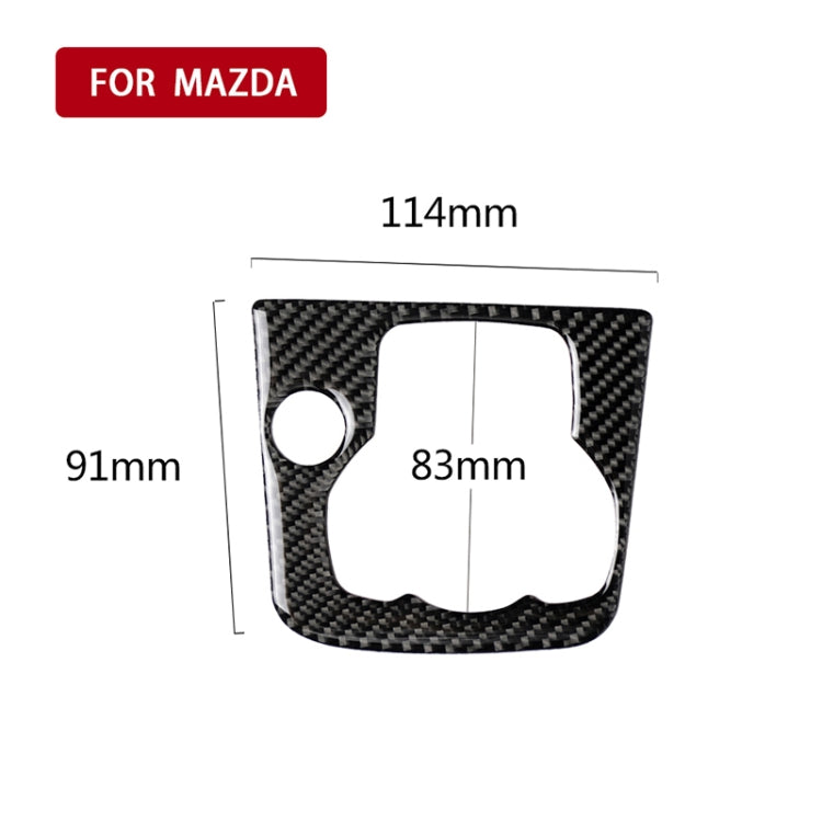Cornice multimediale per auto con guida a destra in fibra di carbonio, un adesivo decorativo per Mazda Axela 2013-2016, Right Drive Multimedia Frame A