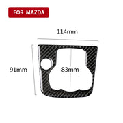 Cornice multimediale per auto con guida a destra in fibra di carbonio, un adesivo decorativo per Mazda Axela 2013-2016, Right Drive Multimedia Frame A