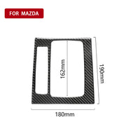 Adesivo decorativo B per telaio ingranaggio guida sinistra in fibra di carbonio per auto per Mazda Axela 2017-2018, Left Drive Gear Frame B