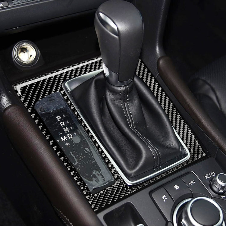 Adesivo decorativo B per telaio ingranaggio guida sinistra in fibra di carbonio per auto per Mazda Axela 2017-2018, Left Drive Gear Frame B