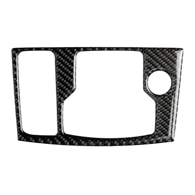 Adesivo decorativo per telaio multimediale con guida a sinistra in fibra di carbonio per auto per Mazda Axela 2017-2018, Left Drive Multimedia Frame B
