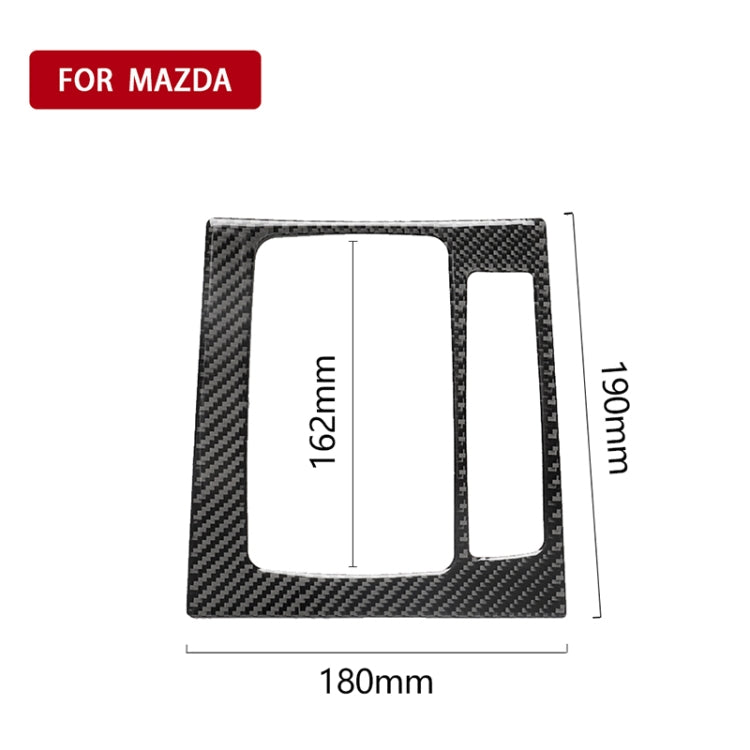 Adesivo decorativo B per telaio ingranaggio guida destra in fibra di carbonio per auto per Mazda Axela 2017-2018, Right Drive Gear Frame B