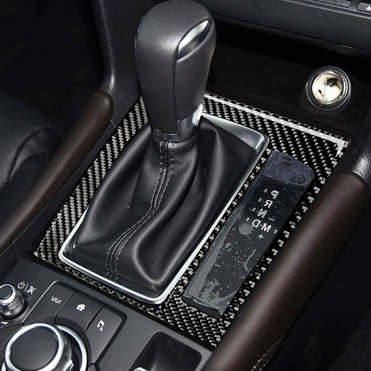 Adesivo decorativo B per telaio ingranaggio guida destra in fibra di carbonio per auto per Mazda Axela 2017-2018, Right Drive Gear Frame B