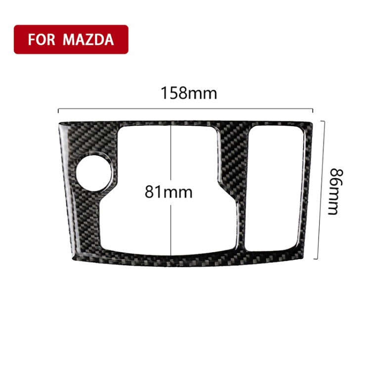 Adesivo decorativo per telaio multimediale con guida a destra in fibra di carbonio per auto per Mazda Axela 2017-2018, Right Drive Multimedia Frame B